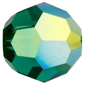 As Low As $2 4mm Emerald AB Swarovski Crystal Round 5000 Beads 8pcs